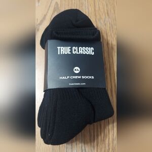 True classic half crew socks size XL 3 pack